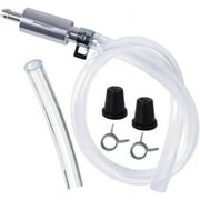 Brake Bleeder Hose Kit | Hydraulic Brake Release Tool with Aluminum Alloy Check Valve - Transparent Oil Extraction Pipe | 2 Rubber Hoses (14.17in \u0026 5.9in) + 2 Clamps | Universal Fit for Motorcycle